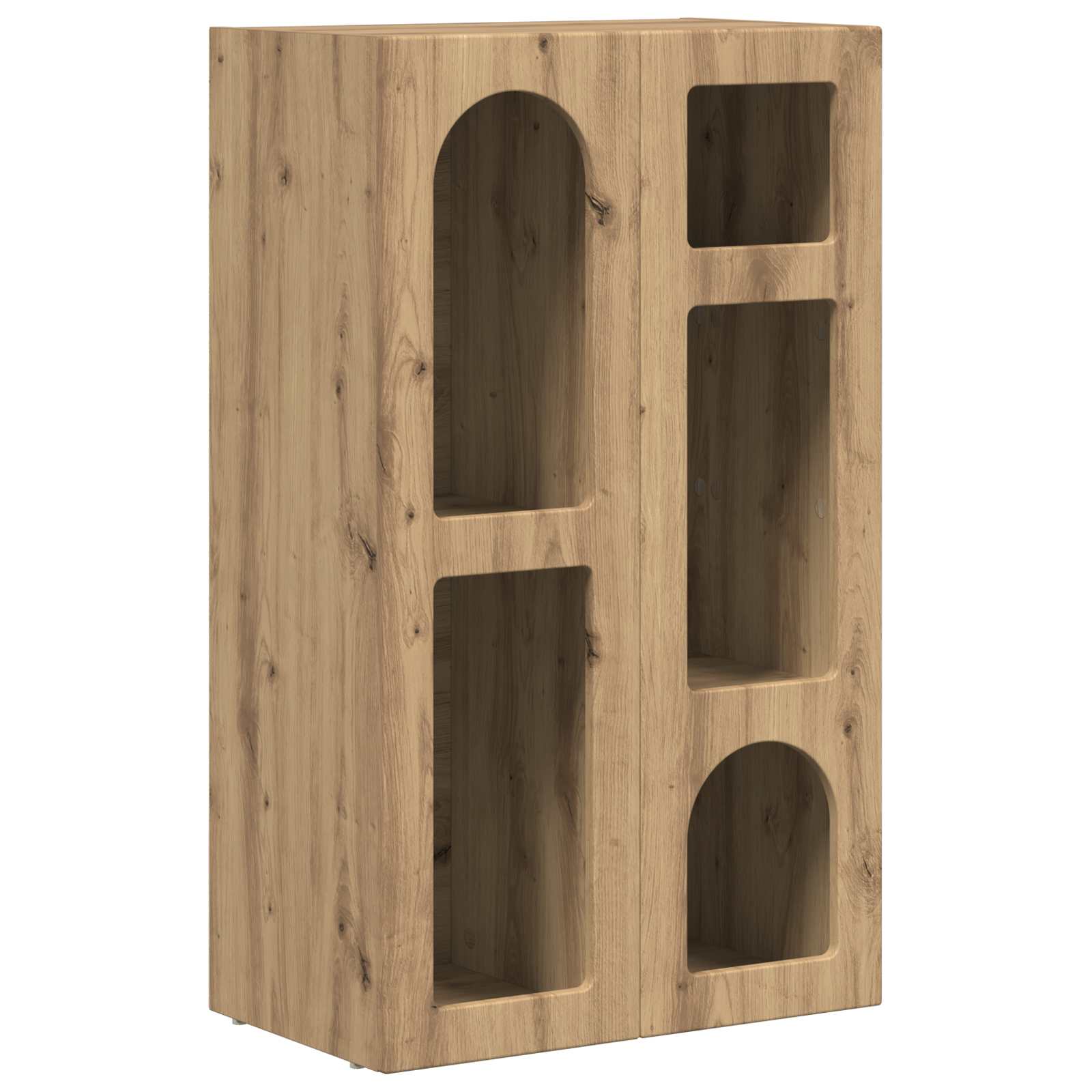 Dressoir Artisan Eiken 59 x 35 x 100,5 cm Bewerkt hout is nu te koop bij PeponiXL, paradijselijk wonen!