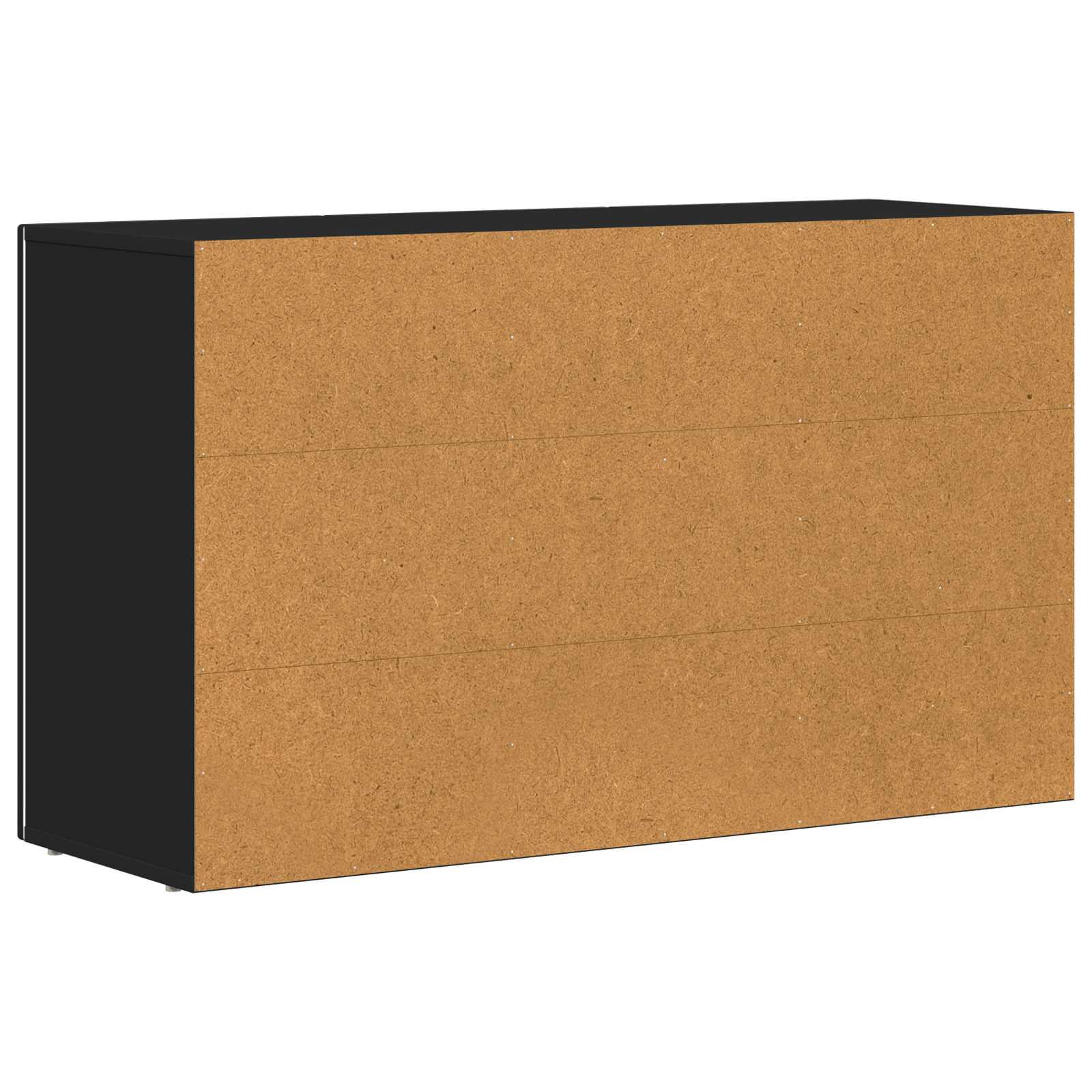 Dressoir Zwart 100 x 35 x 59 cm Bewerkt hout is nu te koop bij PeponiXL, paradijselijk wonen!