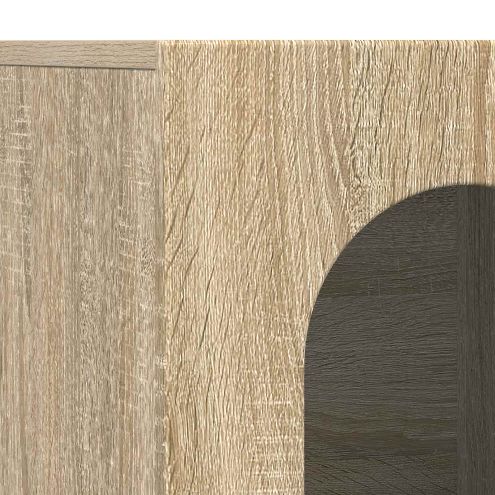 Dressoir Sonoma Eiken 100 x 35 x 59 cm Bewerkt hout is nu te koop bij PeponiXL, paradijselijk wonen!