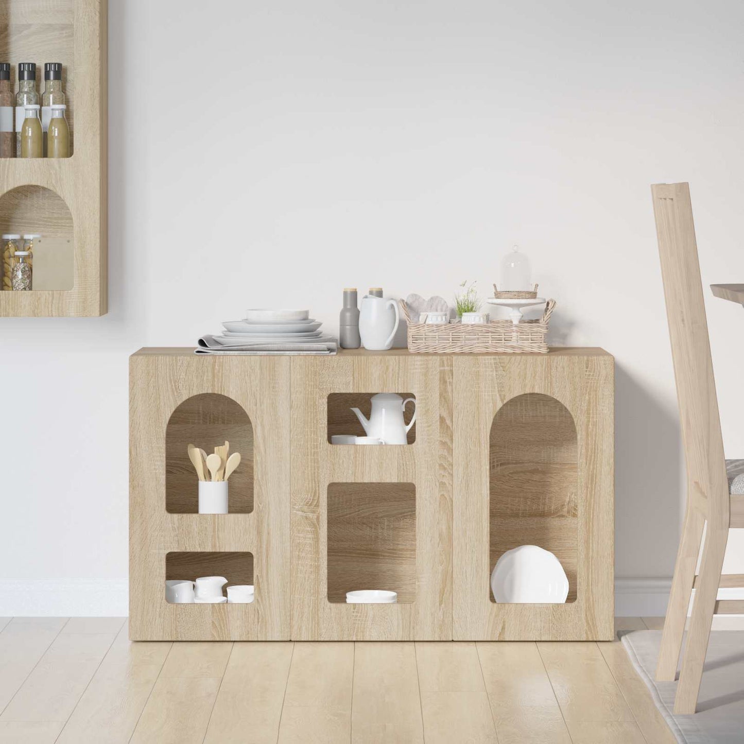 Dressoir Sonoma Eiken 100 x 35 x 59 cm Bewerkt hout is nu te koop bij PeponiXL, paradijselijk wonen!