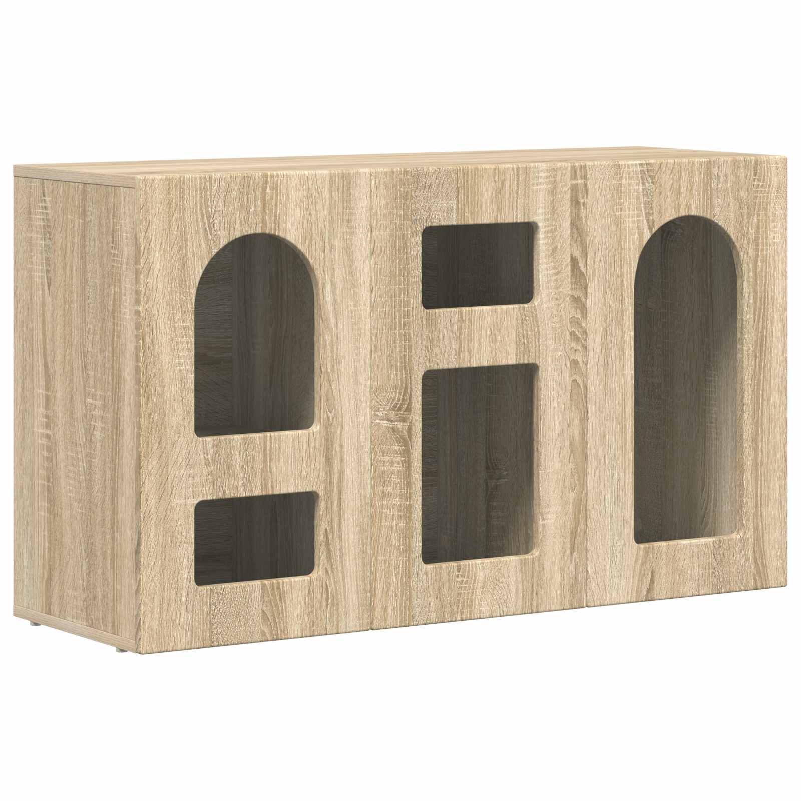 Dressoir Sonoma Eiken 100 x 35 x 59 cm Bewerkt hout is nu te koop bij PeponiXL, paradijselijk wonen!
