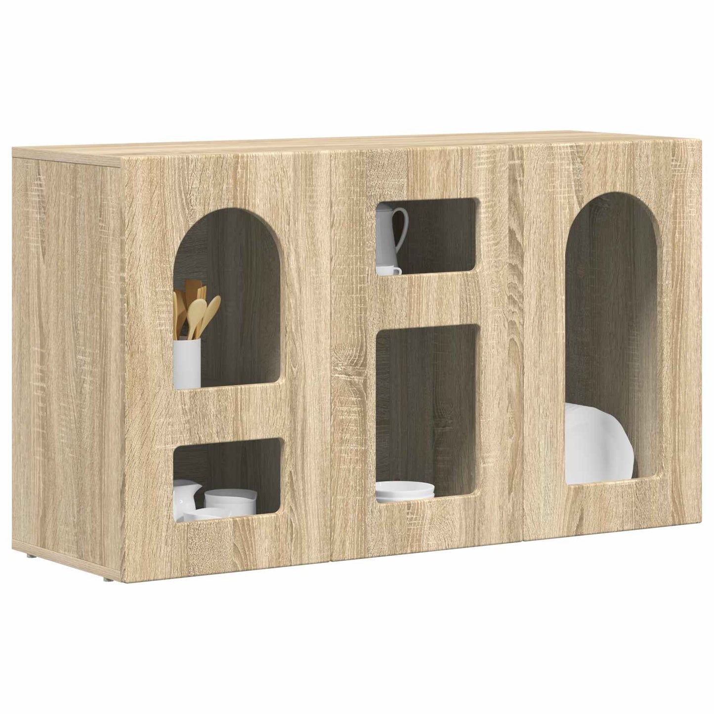 Dressoir Sonoma Eiken 100 x 35 x 59 cm Bewerkt hout is nu te koop bij PeponiXL, paradijselijk wonen!