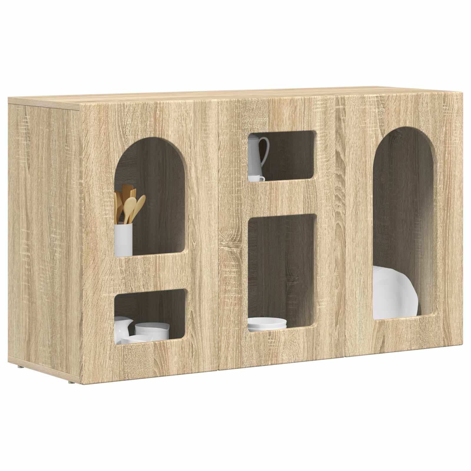 Dressoir Sonoma Eiken 100 x 35 x 59 cm Bewerkt hout is nu te koop bij PeponiXL, paradijselijk wonen!