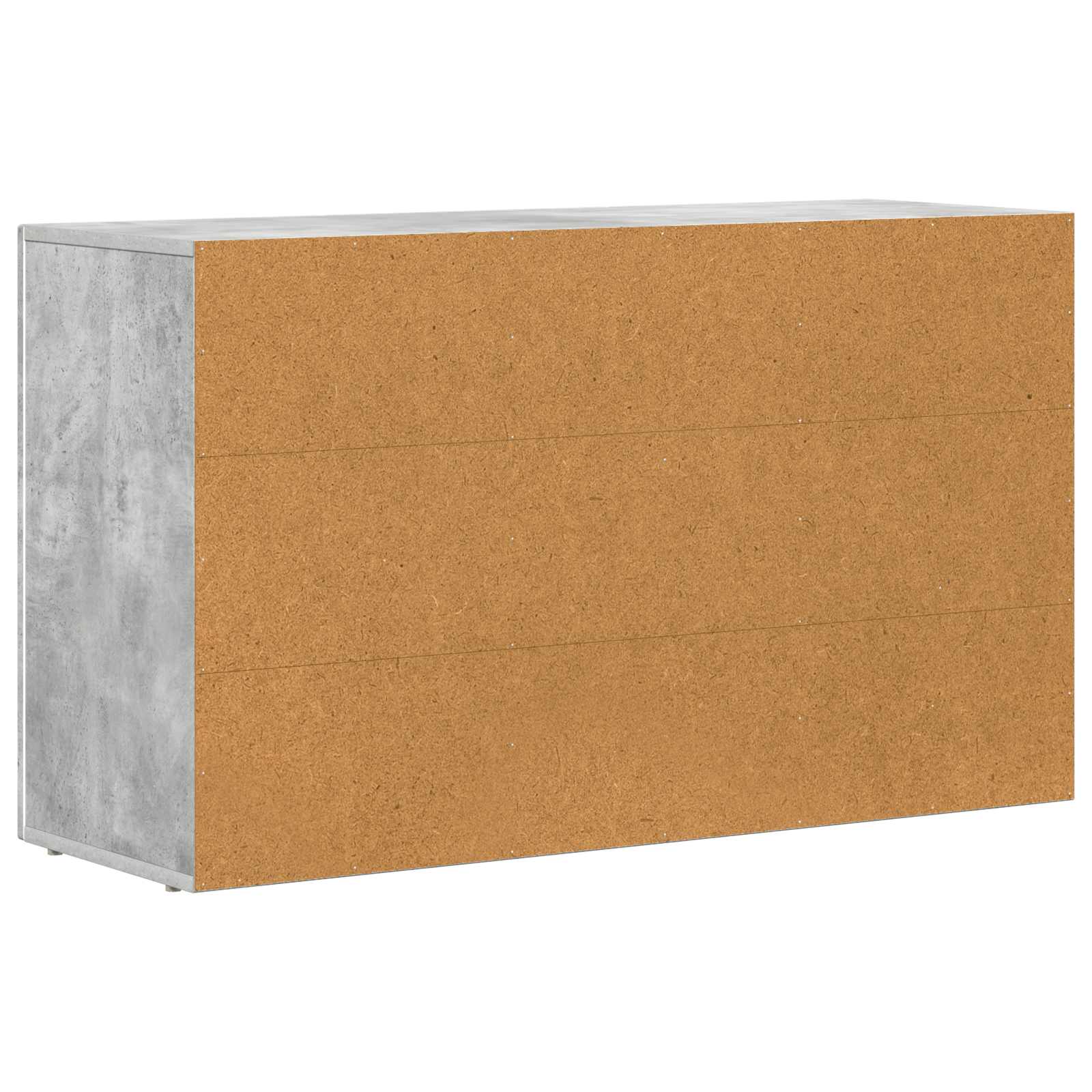 Dressoir Beton Grijs 100 x 35 x 59 cm Bewerkt hout is nu te koop bij PeponiXL, paradijselijk wonen!