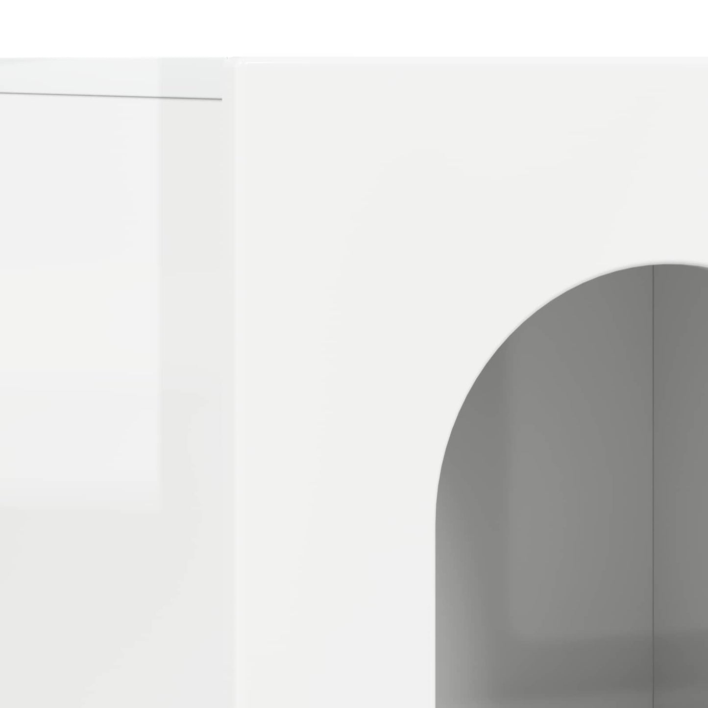 Dressoir Hoogglans wit 100 x 35 x 59 cm Bewerkt hout is nu te koop bij PeponiXL, paradijselijk wonen!