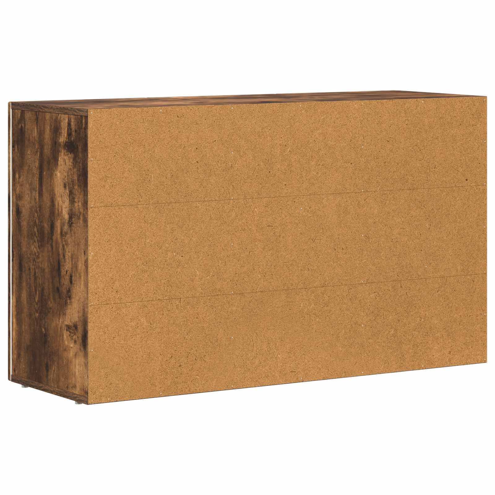 Dressoir Gerookt eiken 100 x 35 x 59 cm Bewerkt hout is nu te koop bij PeponiXL, paradijselijk wonen!