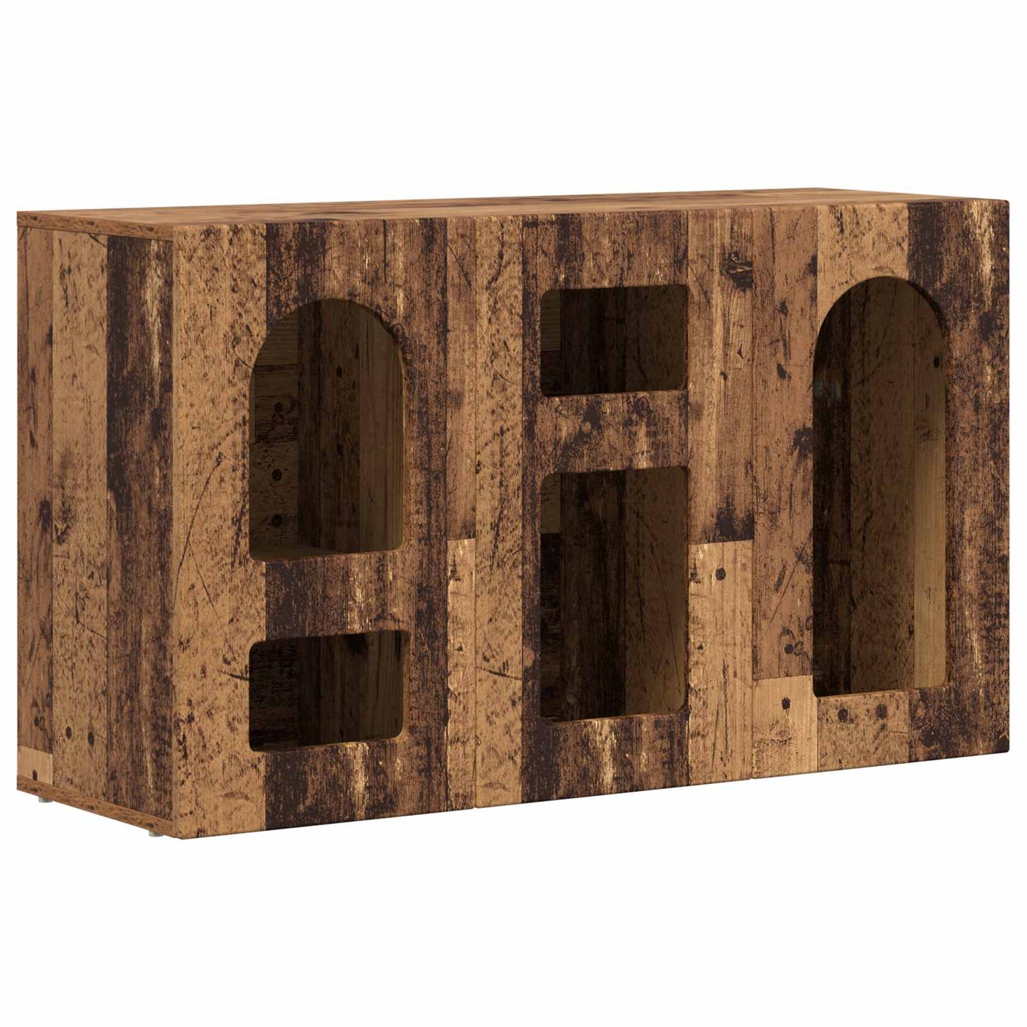 Dressoir Oudhout 100 x 35 x 59 cm Bewerkt hout is nu te koop bij PeponiXL, paradijselijk wonen!