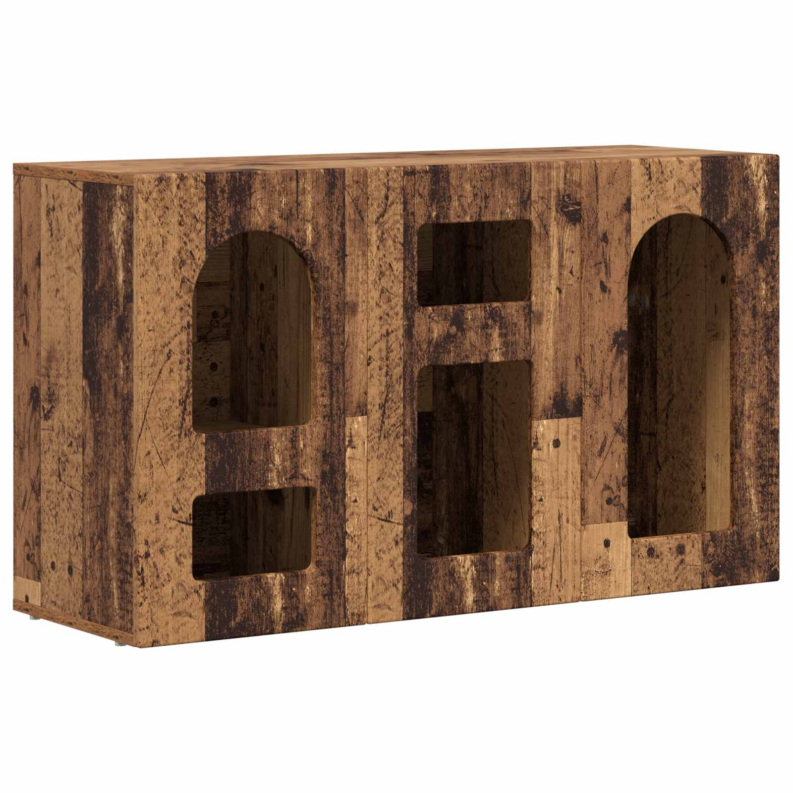 Dressoir Oudhout 100 x 35 x 59 cm Bewerkt hout is nu te koop bij PeponiXL, paradijselijk wonen!