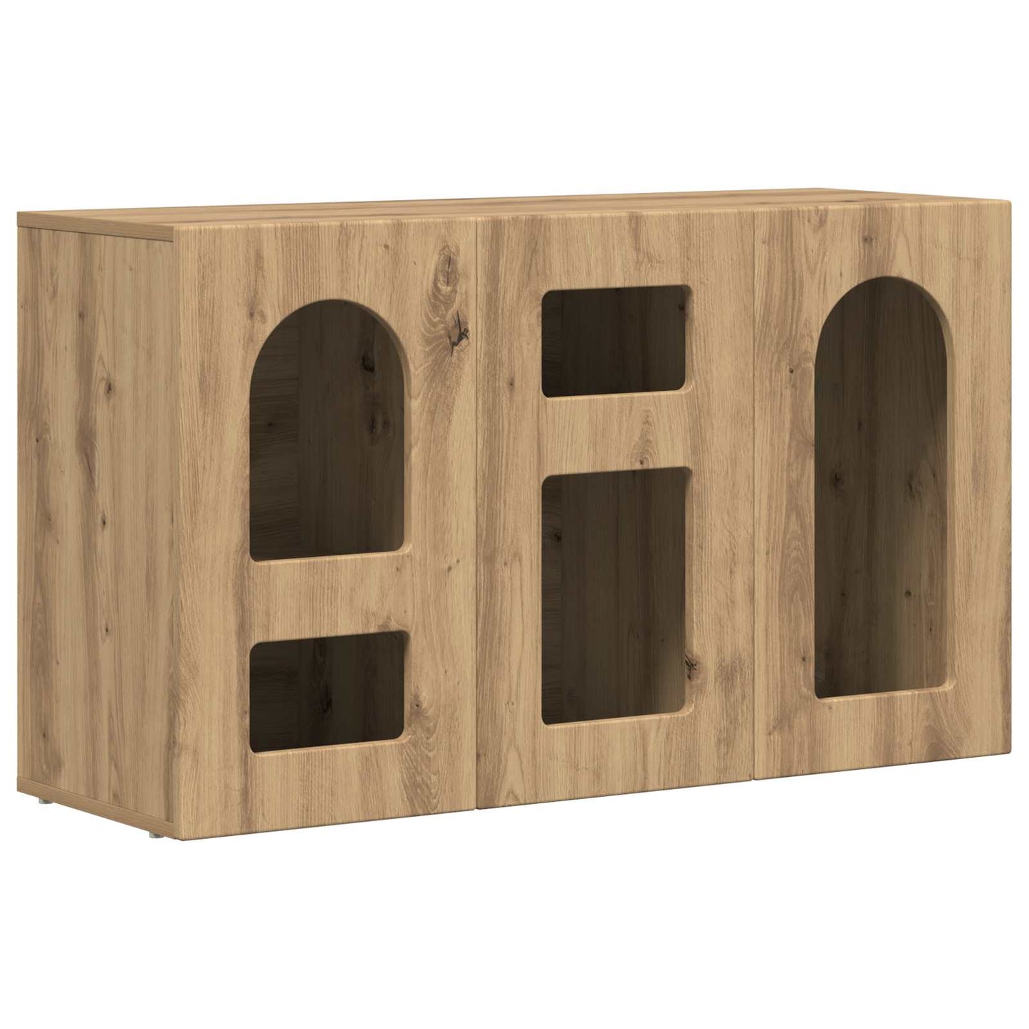 Dressoir Artisan Eiken 100 x 35 x 59 cm Bewerkt hout is nu te koop bij PeponiXL, paradijselijk wonen!