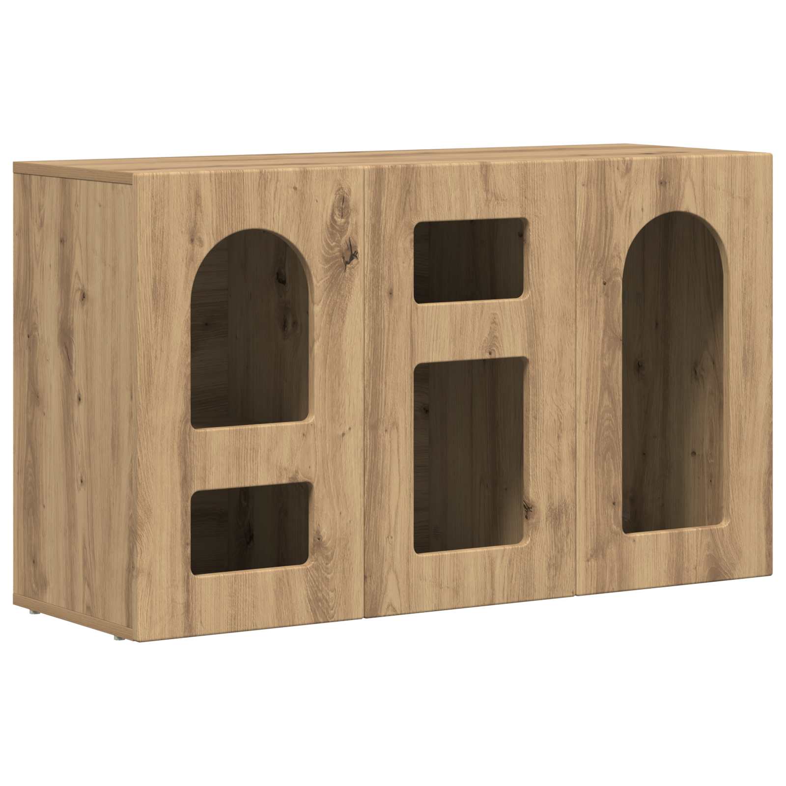 Dressoir Artisan Eiken 100 x 35 x 59 cm Bewerkt hout is nu te koop bij PeponiXL, paradijselijk wonen!