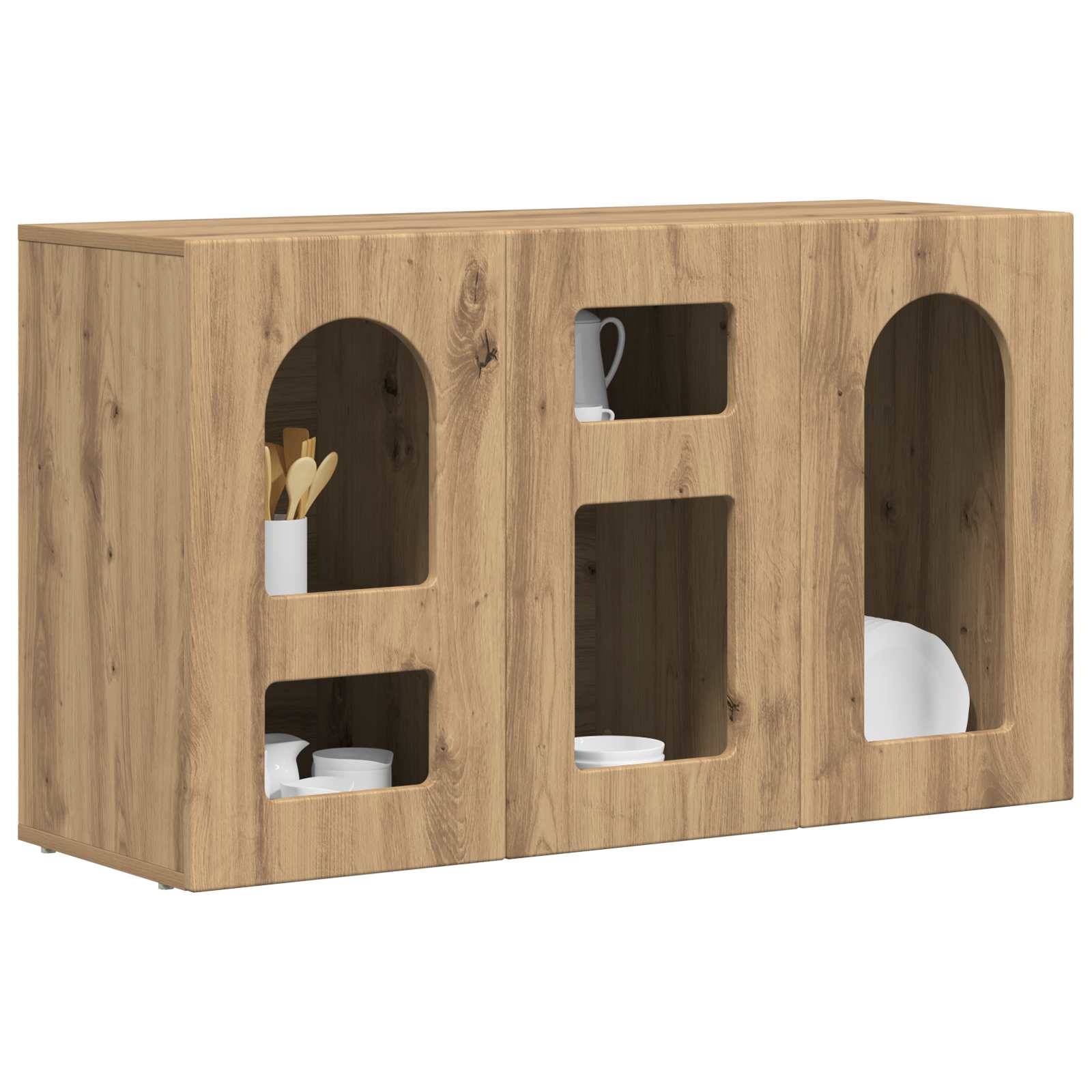 Dressoir Artisan Eiken 100 x 35 x 59 cm Bewerkt hout is nu te koop bij PeponiXL, paradijselijk wonen!