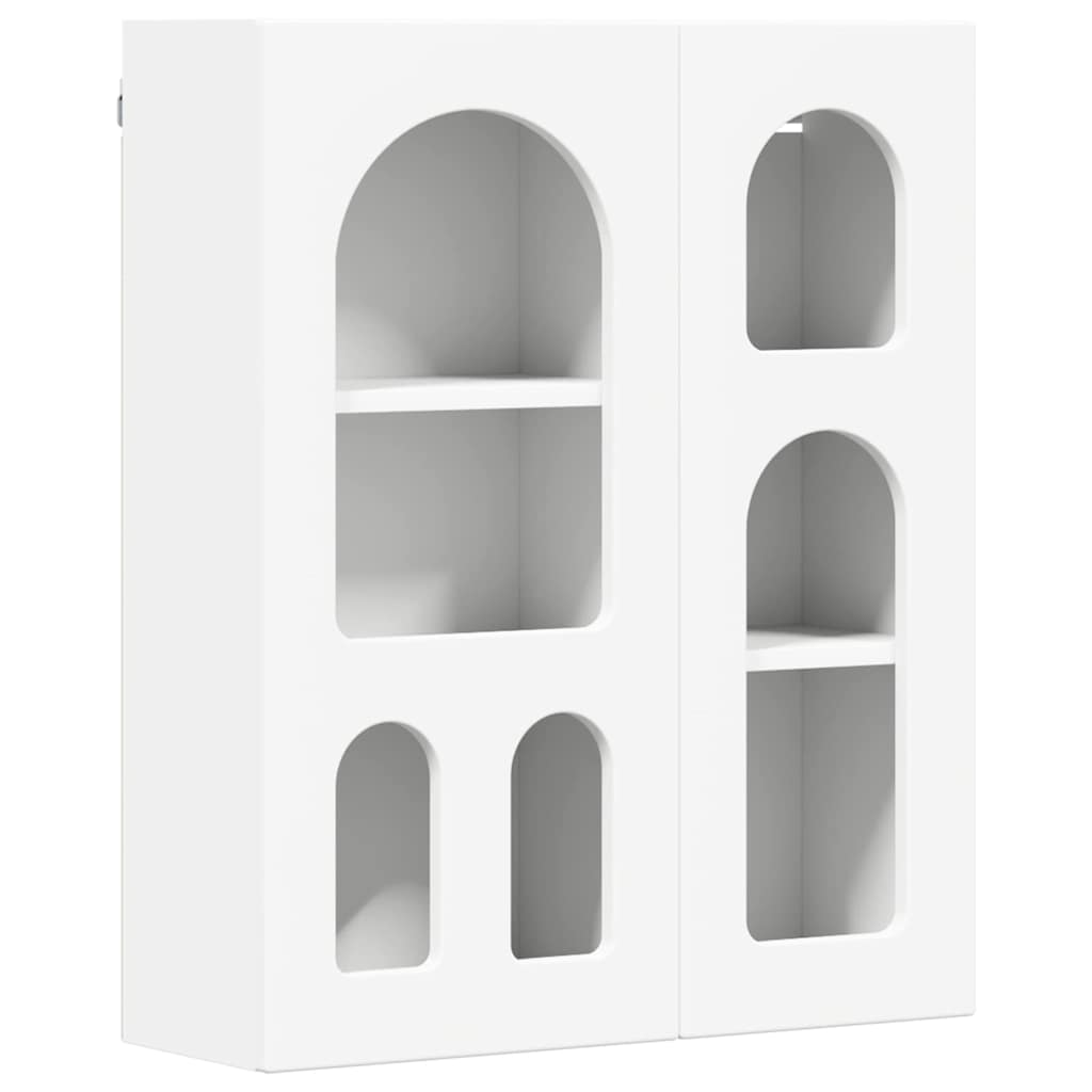 Hangkast met plank Wit 59 x 20 x 71.5 cm Bewerkt hout is nu te koop bij PeponiXL, paradijselijk wonen!