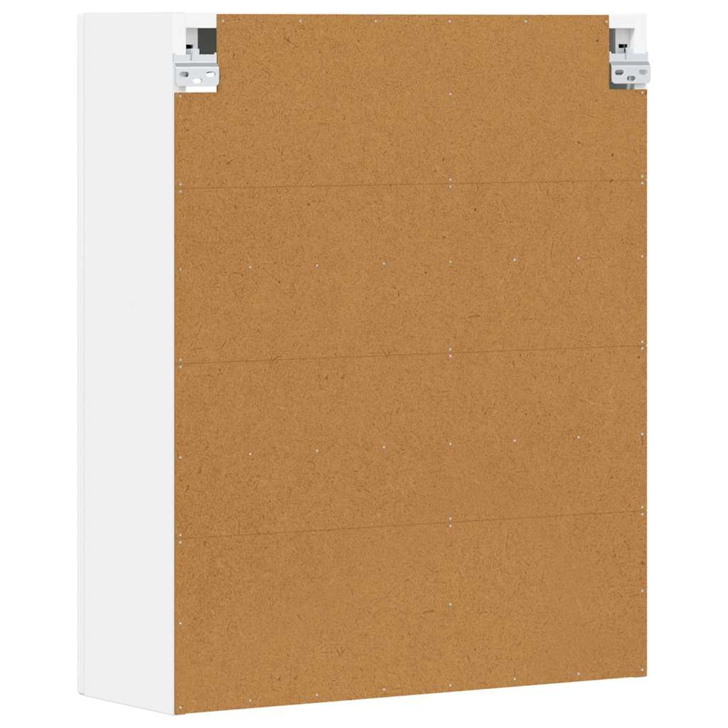 Hangkast met plank Wit 59 x 20 x 71.5 cm Bewerkt hout is nu te koop bij PeponiXL, paradijselijk wonen!