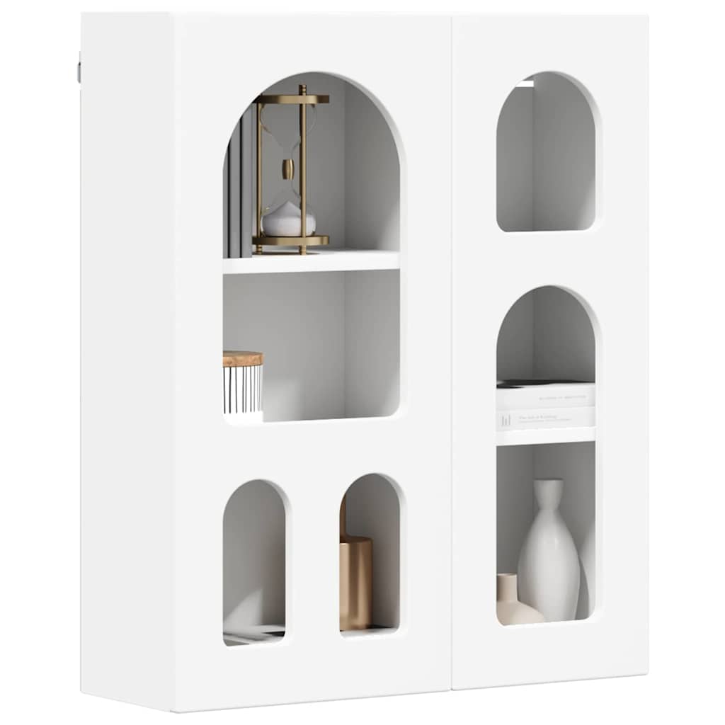 Hangkast met plank Wit 59 x 20 x 71.5 cm Bewerkt hout is nu te koop bij PeponiXL, paradijselijk wonen!