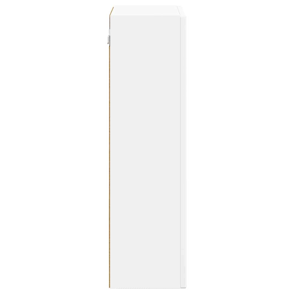 Hangkast met plank Wit 59 x 20 x 71.5 cm Bewerkt hout is nu te koop bij PeponiXL, paradijselijk wonen!