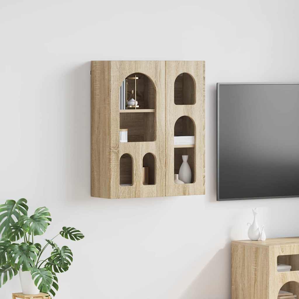Hangkast met plank Sonoma Eiken 59 x 20 x 71.5 cm Bewerkt hout is nu te koop bij PeponiXL, paradijselijk wonen!