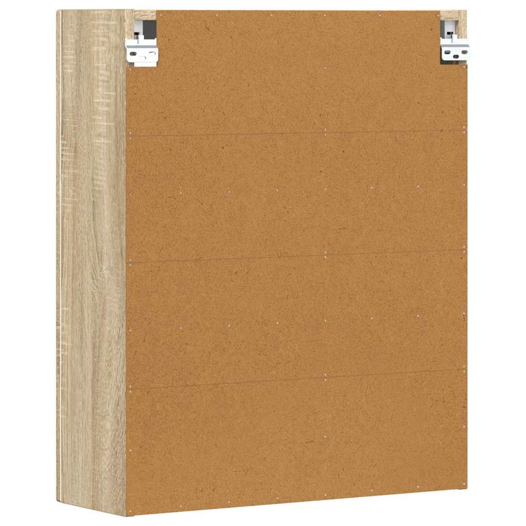 Hangkast met plank Sonoma Eiken 59 x 20 x 71.5 cm Bewerkt hout is nu te koop bij PeponiXL, paradijselijk wonen!
