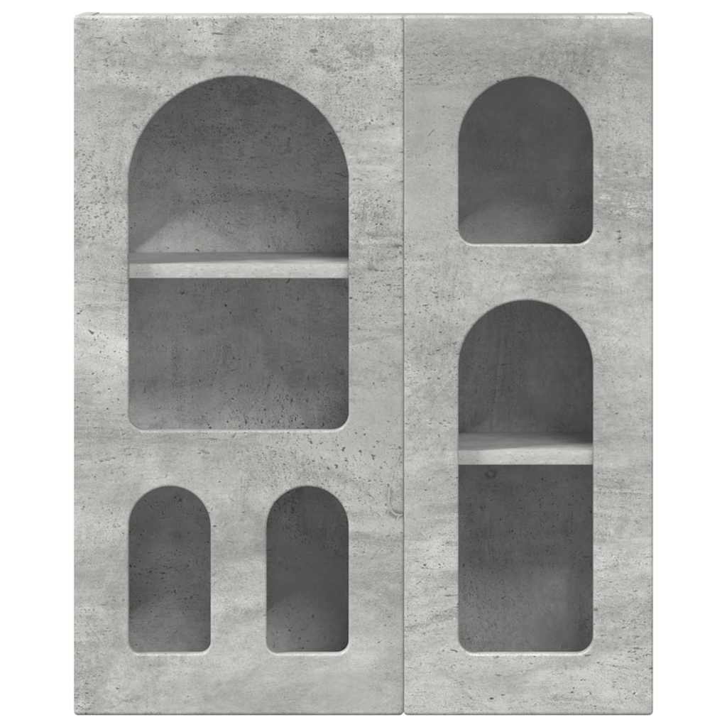 Hangkast met plank Beton Grijs 59 x 20 x 71.5 cm Bewerkt hout is nu te koop bij PeponiXL, paradijselijk wonen!