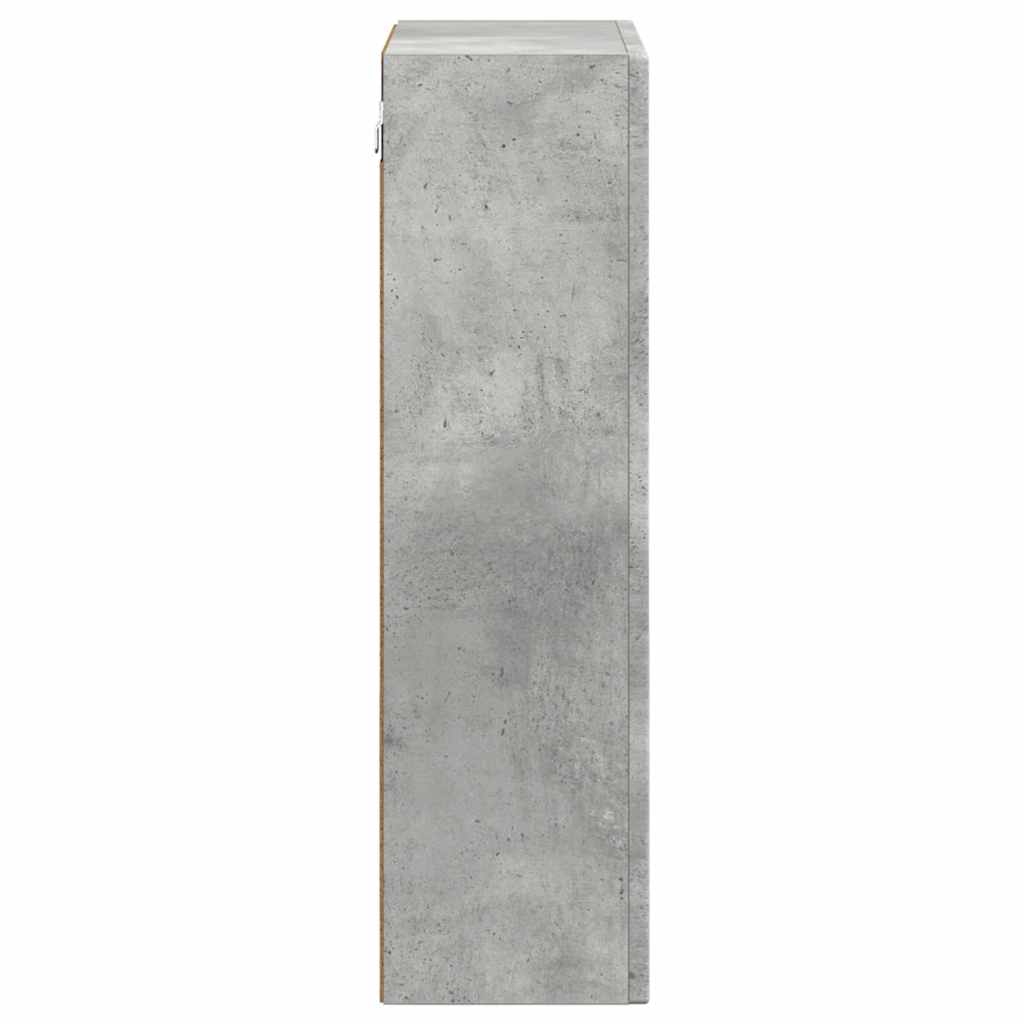 Hangkast met plank Beton Grijs 59 x 20 x 71.5 cm Bewerkt hout is nu te koop bij PeponiXL, paradijselijk wonen!