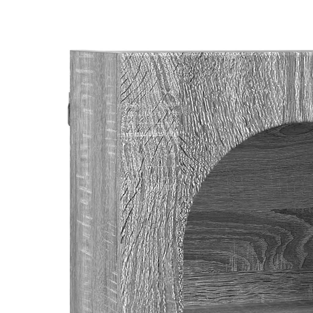 Hangkast met plank Grijs Sonoma 59 x 20 x 71.5 cm Bewerkt hout is nu te koop bij PeponiXL, paradijselijk wonen!