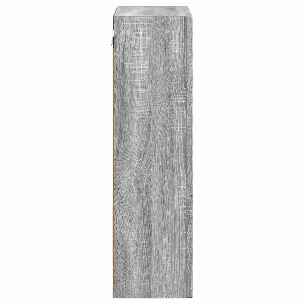 Hangkast met plank Grijs Sonoma 59 x 20 x 71.5 cm Bewerkt hout is nu te koop bij PeponiXL, paradijselijk wonen!