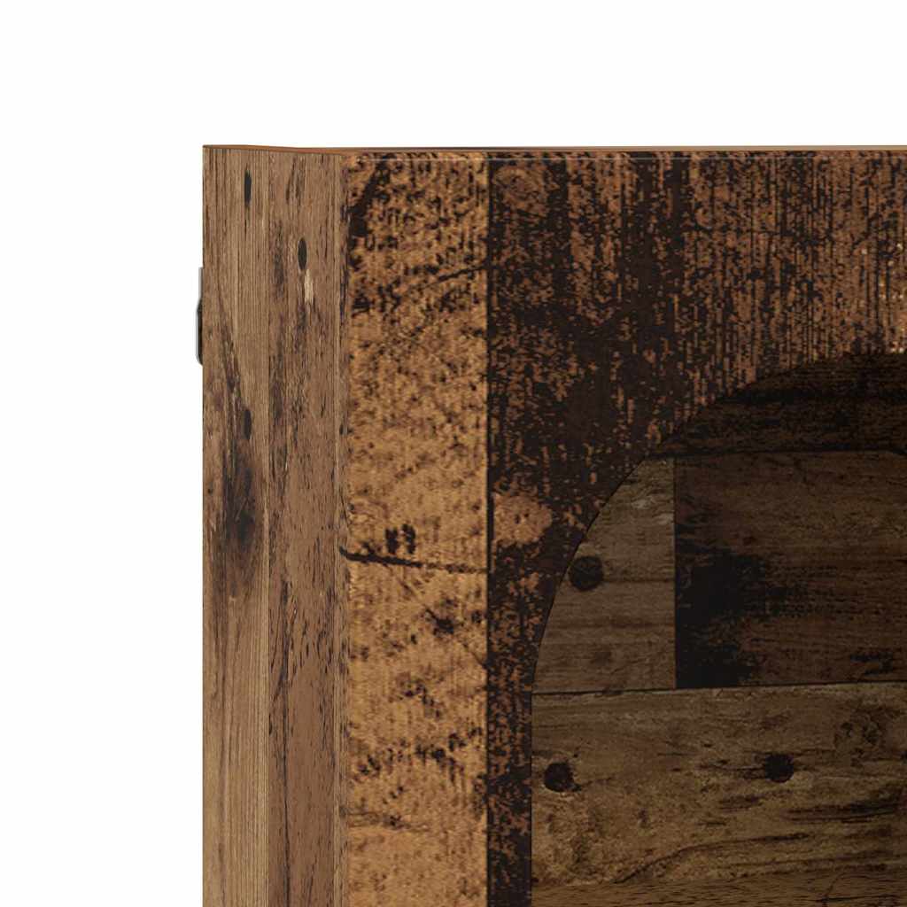 Hangkast met plank Oudhout 59 x 20 x 71.5 cm Bewerkt hout is nu te koop bij PeponiXL, paradijselijk wonen!
