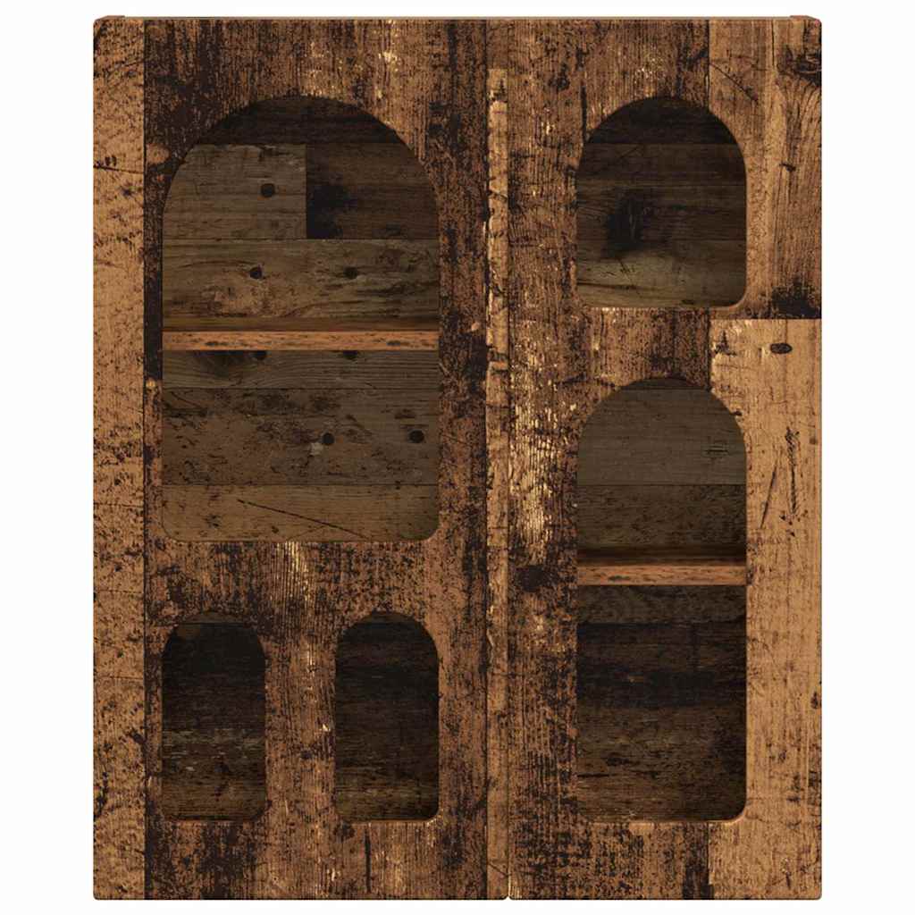 Hangkast met plank Oudhout 59 x 20 x 71.5 cm Bewerkt hout is nu te koop bij PeponiXL, paradijselijk wonen!