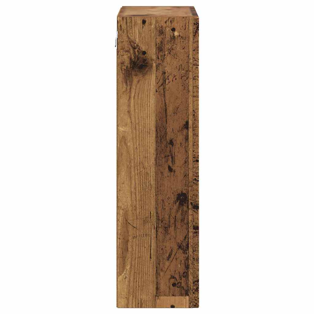 Hangkast met plank Oudhout 59 x 20 x 71.5 cm Bewerkt hout is nu te koop bij PeponiXL, paradijselijk wonen!