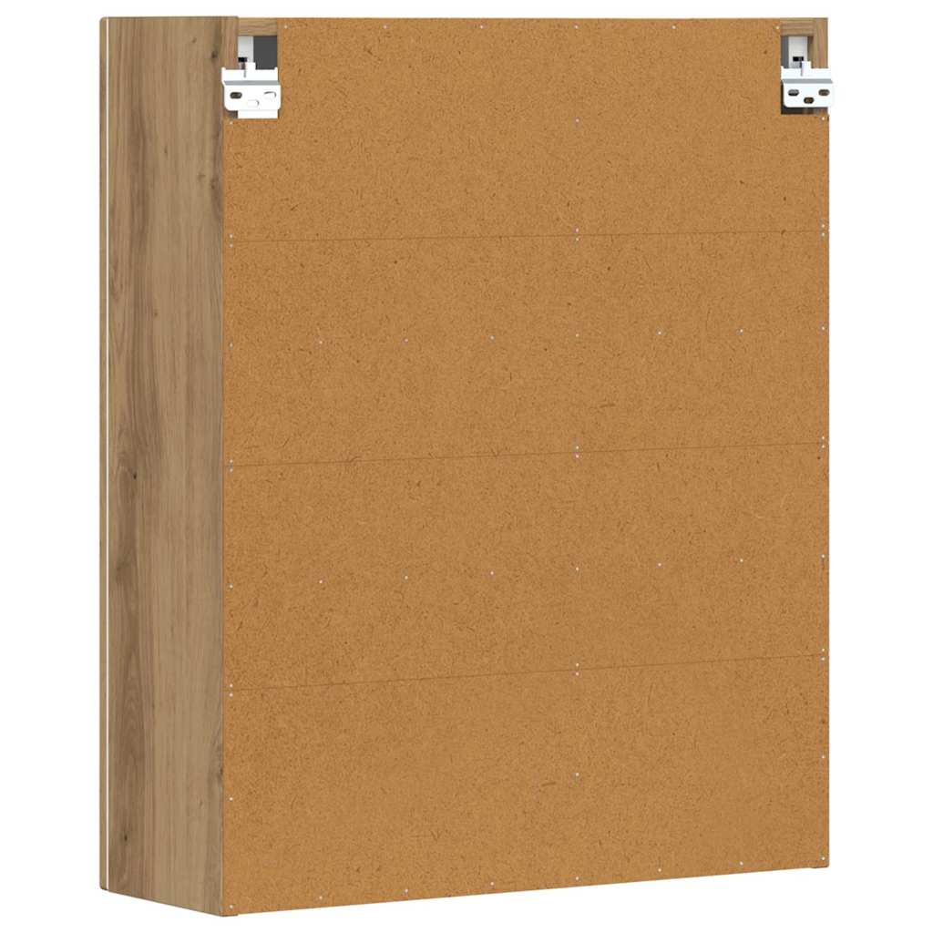 Hangkast met plank Artisan Eiken 59 x 20 x 71.5 cm Bewerkt hout is nu te koop bij PeponiXL, paradijselijk wonen!