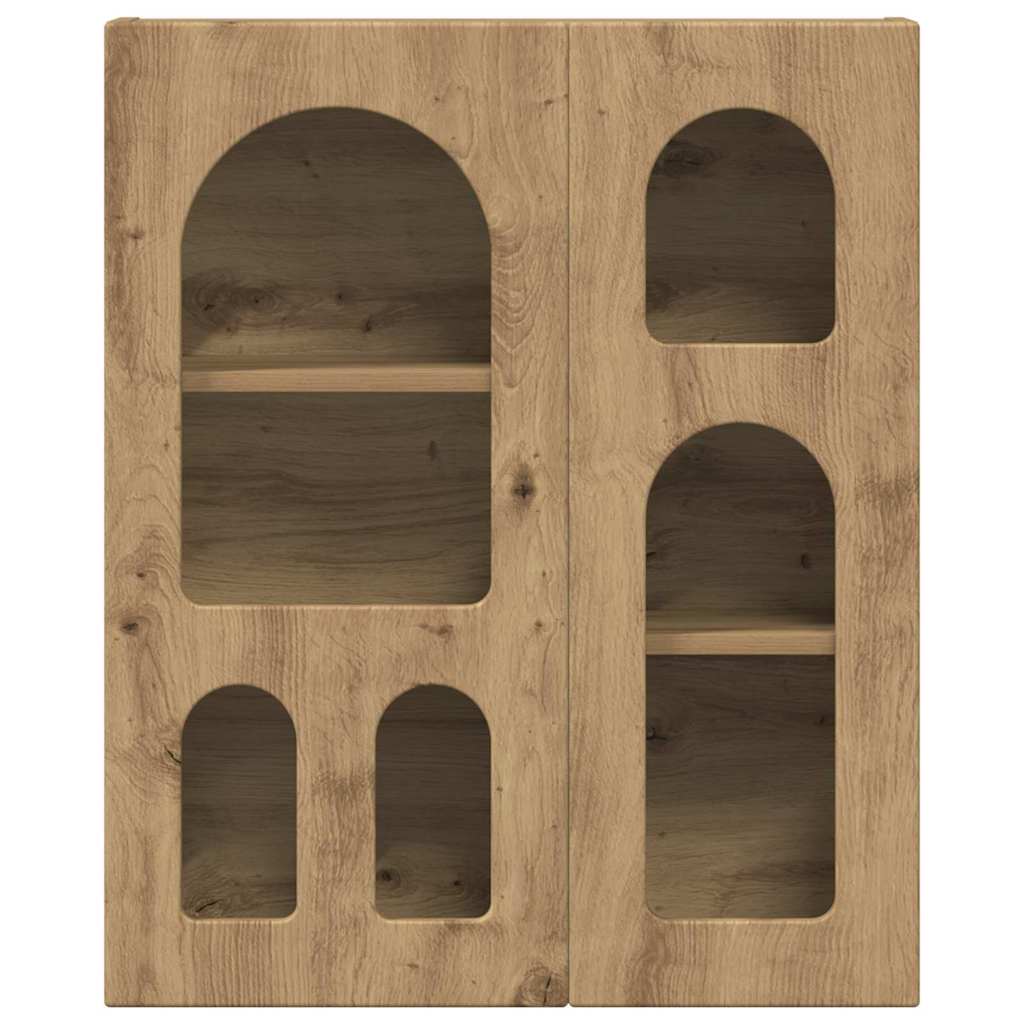 Hangkast met plank Artisan Eiken 59 x 20 x 71.5 cm Bewerkt hout is nu te koop bij PeponiXL, paradijselijk wonen!