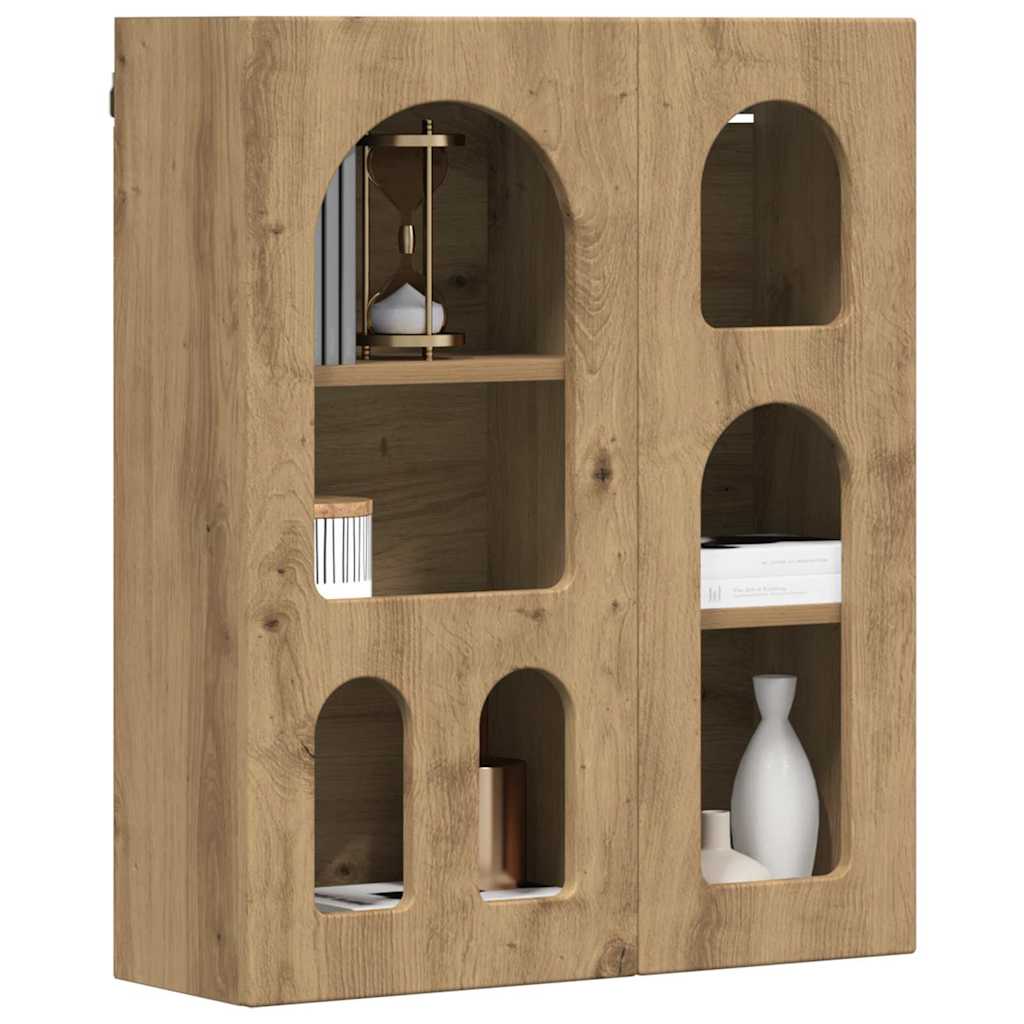 Hangkast met plank Artisan Eiken 59 x 20 x 71.5 cm Bewerkt hout is nu te koop bij PeponiXL, paradijselijk wonen!
