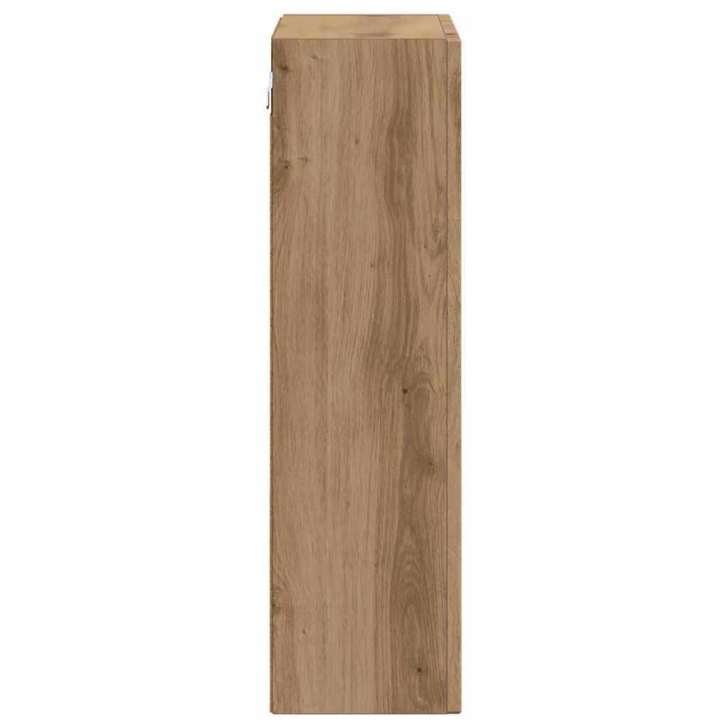 Hangkast met plank Artisan Eiken 59 x 20 x 71.5 cm Bewerkt hout is nu te koop bij PeponiXL, paradijselijk wonen!