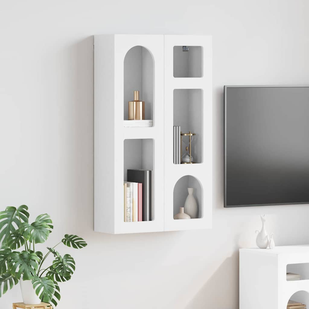Hangkast met plank met opslag Wit 59 x 20 x 100 cm Bewerkt hout is nu te koop bij PeponiXL, paradijselijk wonen!