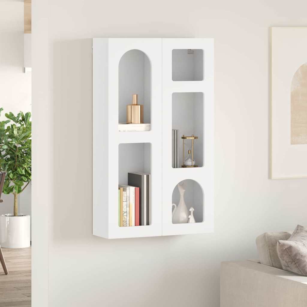 Hangkast met plank met opslag Wit 59 x 20 x 100 cm Bewerkt hout is nu te koop bij PeponiXL, paradijselijk wonen!