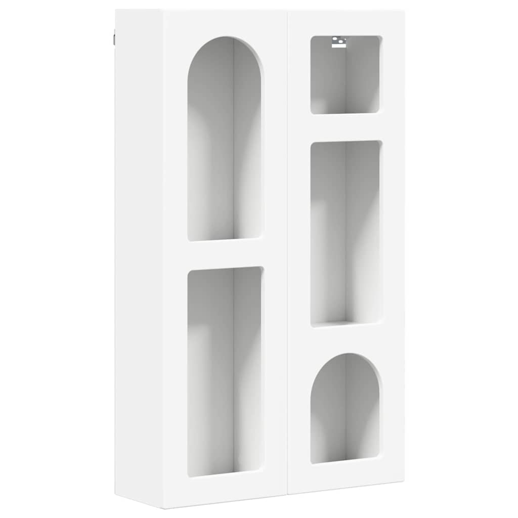 Hangkast met plank met opslag Wit 59 x 20 x 100 cm Bewerkt hout is nu te koop bij PeponiXL, paradijselijk wonen!