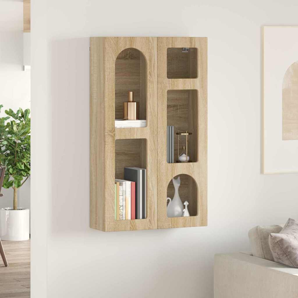 Hangkast met plank Sonoma Eiken 59 x 20 x 100 cm Bewerkt hout is nu te koop bij PeponiXL, paradijselijk wonen!