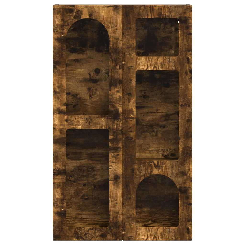 Hangkast met plank Gerookt eiken 59 x 20 x 100 cm Bewerkt hout is nu te koop bij PeponiXL, paradijselijk wonen!