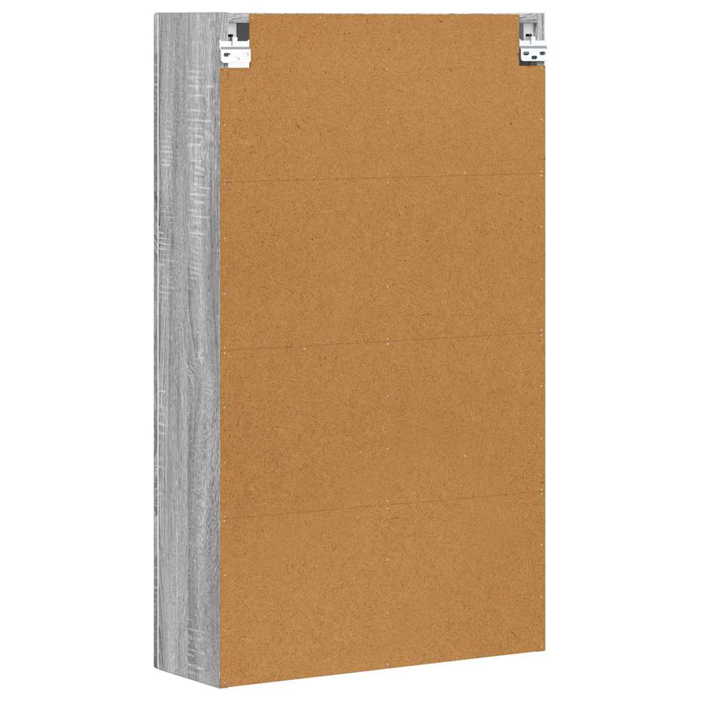 Hangkast met plank Grijs Sonoma 59 x 20 x 100 cm Bewerkt hout is nu te koop bij PeponiXL, paradijselijk wonen!