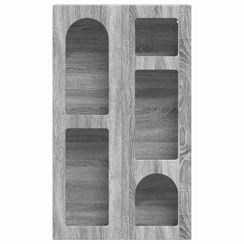 Hangkast met plank Grijs Sonoma 59 x 20 x 100 cm Bewerkt hout is nu te koop bij PeponiXL, paradijselijk wonen!