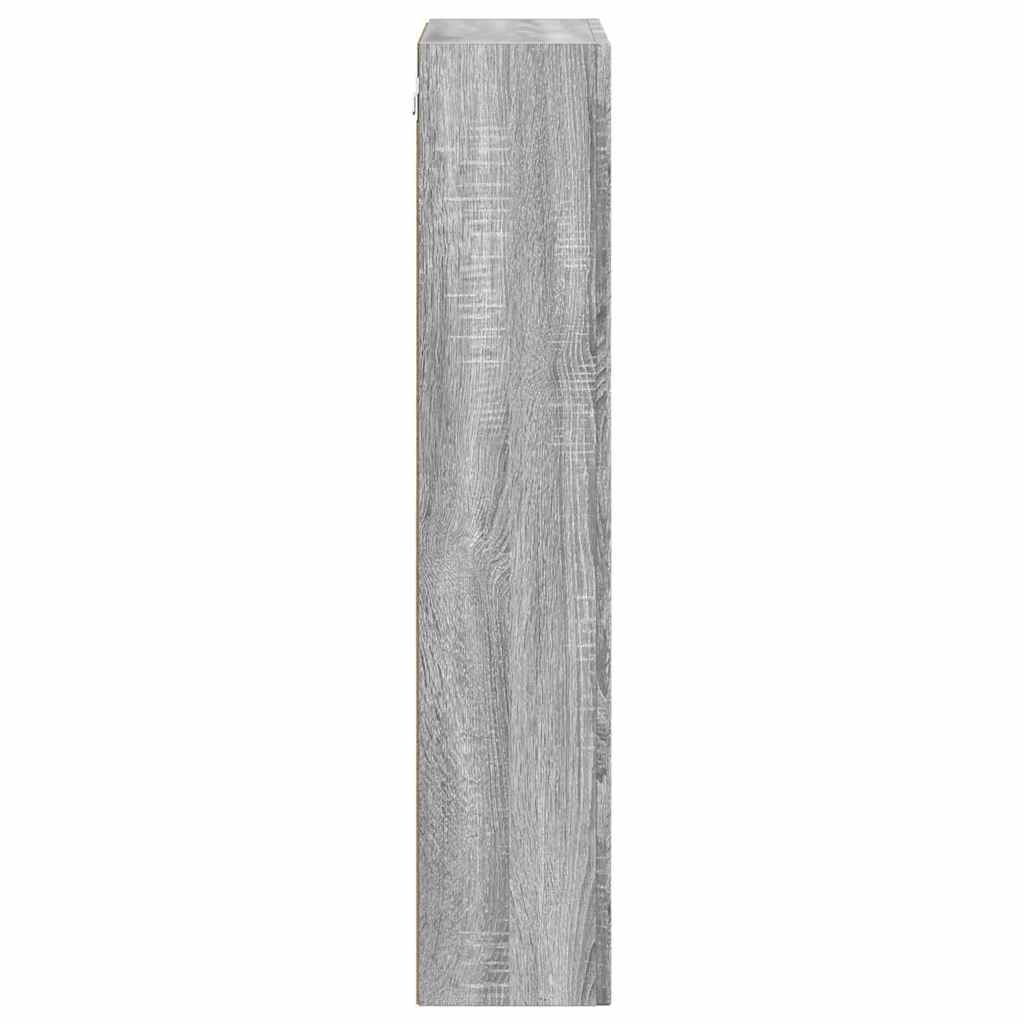 Hangkast met plank Grijs Sonoma 59 x 20 x 100 cm Bewerkt hout is nu te koop bij PeponiXL, paradijselijk wonen!