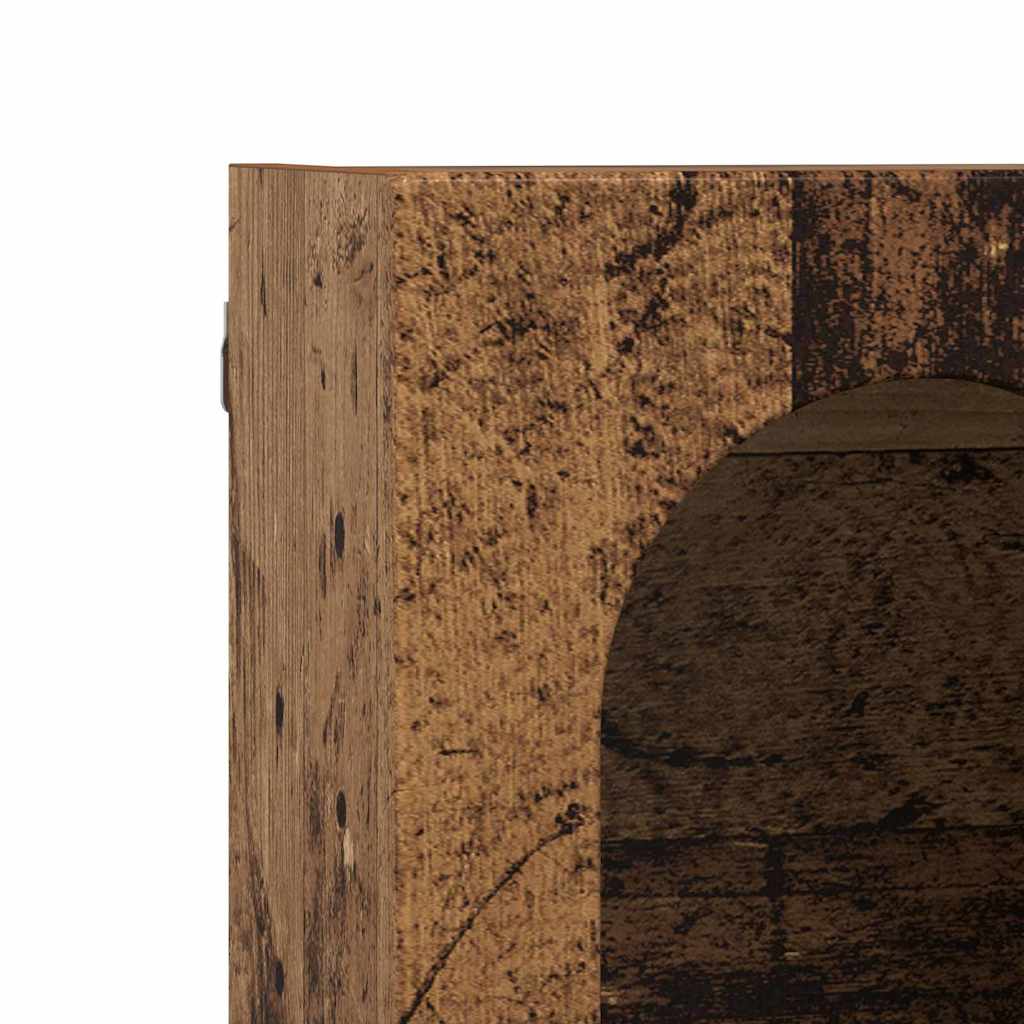 Hangkast met plank Oudhout 59 x 20 x 100 cm Bewerkt hout is nu te koop bij PeponiXL, paradijselijk wonen!