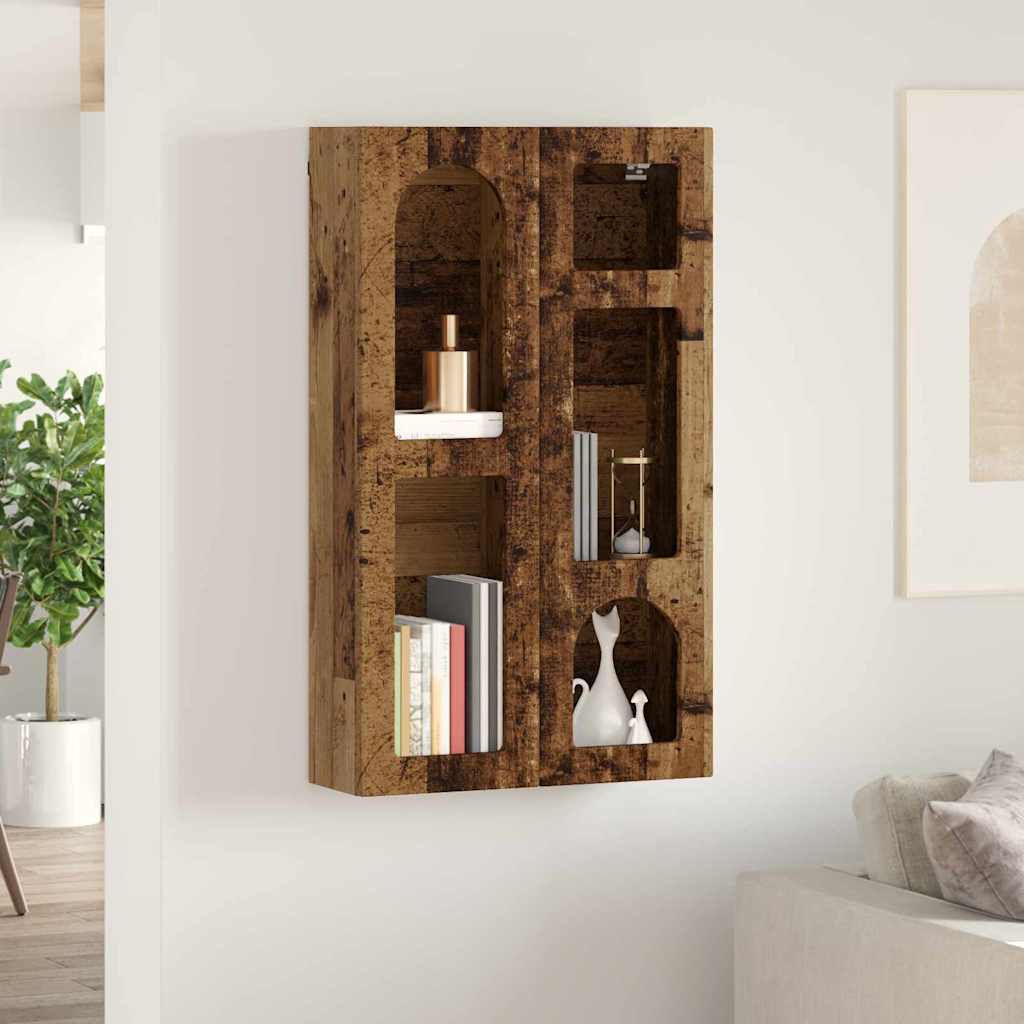 Hangkast met plank Oudhout 59 x 20 x 100 cm Bewerkt hout is nu te koop bij PeponiXL, paradijselijk wonen!