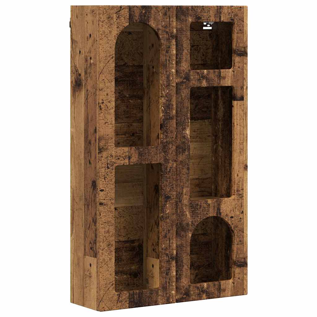 Hangkast met plank Oudhout 59 x 20 x 100 cm Bewerkt hout is nu te koop bij PeponiXL, paradijselijk wonen!