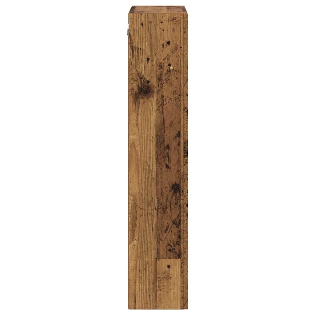 Hangkast met plank Oudhout 59 x 20 x 100 cm Bewerkt hout is nu te koop bij PeponiXL, paradijselijk wonen!