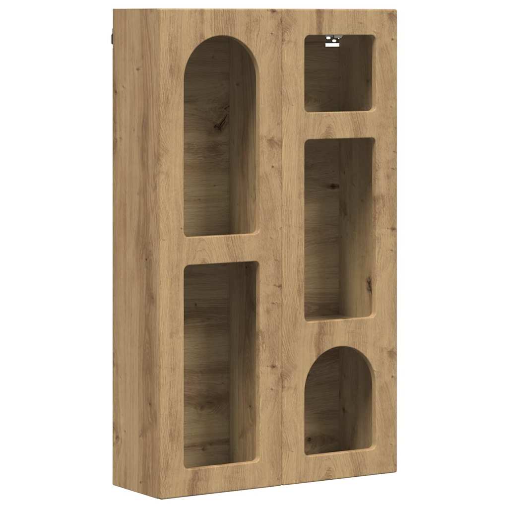 Hangkast met plank Artisan Eiken 59 x 20 x 100 cm Bewerkt hout is nu te koop bij PeponiXL, paradijselijk wonen!