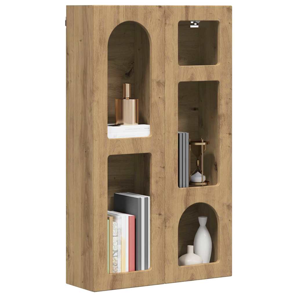 Hangkast met plank Artisan Eiken 59 x 20 x 100 cm Bewerkt hout is nu te koop bij PeponiXL, paradijselijk wonen!