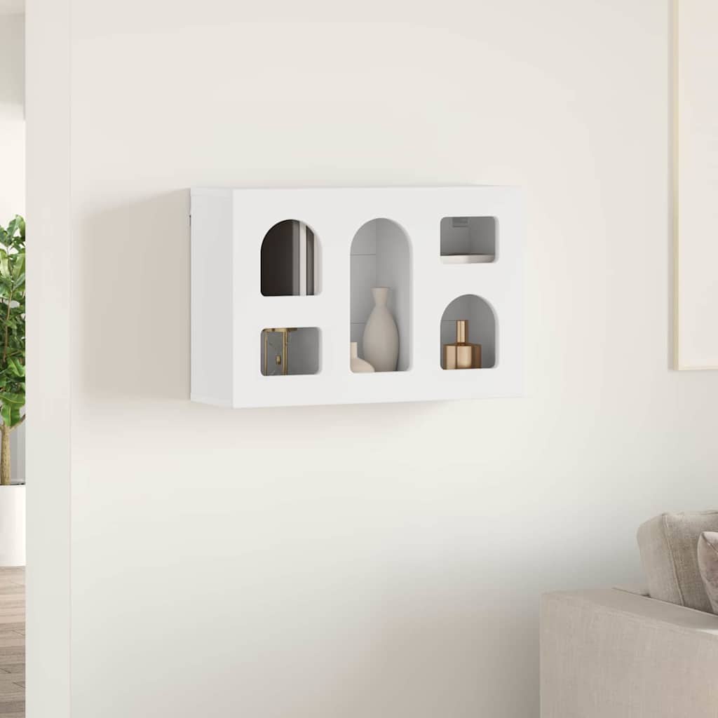 Hangkast met plank met opslag Wit 60 x 20 x 40 cm Bewerkt hout is nu te koop bij PeponiXL, paradijselijk wonen!