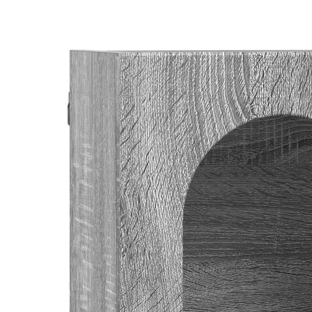 Hangkast met plank Grijs Sonoma 60 x 20 x 40 cm Bewerkt hout is nu te koop bij PeponiXL, paradijselijk wonen!