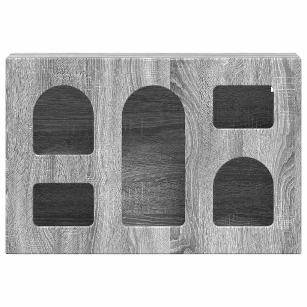 Hangkast met plank Grijs Sonoma 60 x 20 x 40 cm Bewerkt hout is nu te koop bij PeponiXL, paradijselijk wonen!