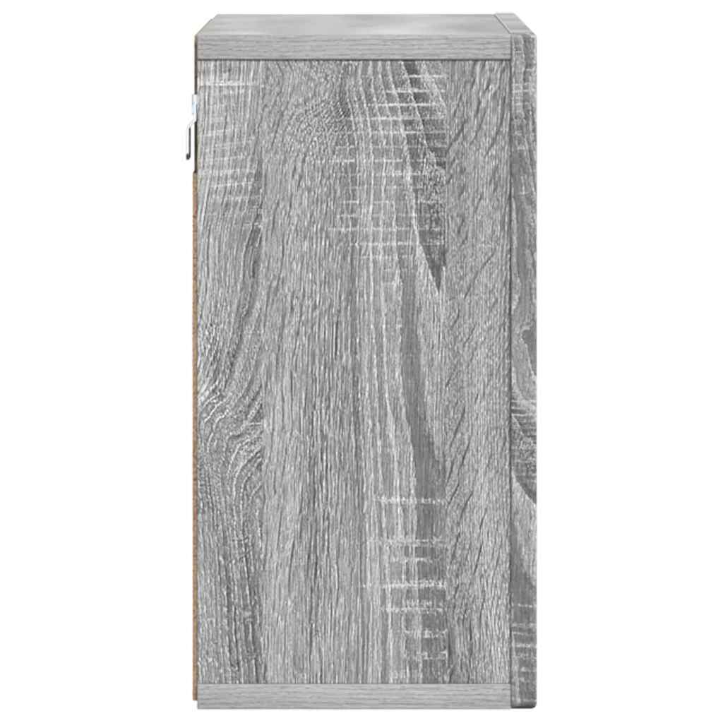 Hangkast met plank Grijs Sonoma 60 x 20 x 40 cm Bewerkt hout is nu te koop bij PeponiXL, paradijselijk wonen!